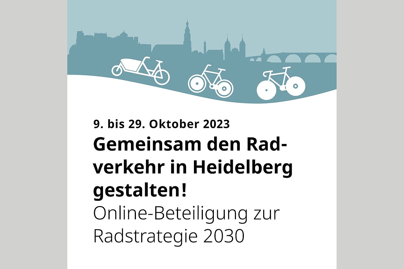Flyer Radstrategie  2030 für Heidelberg